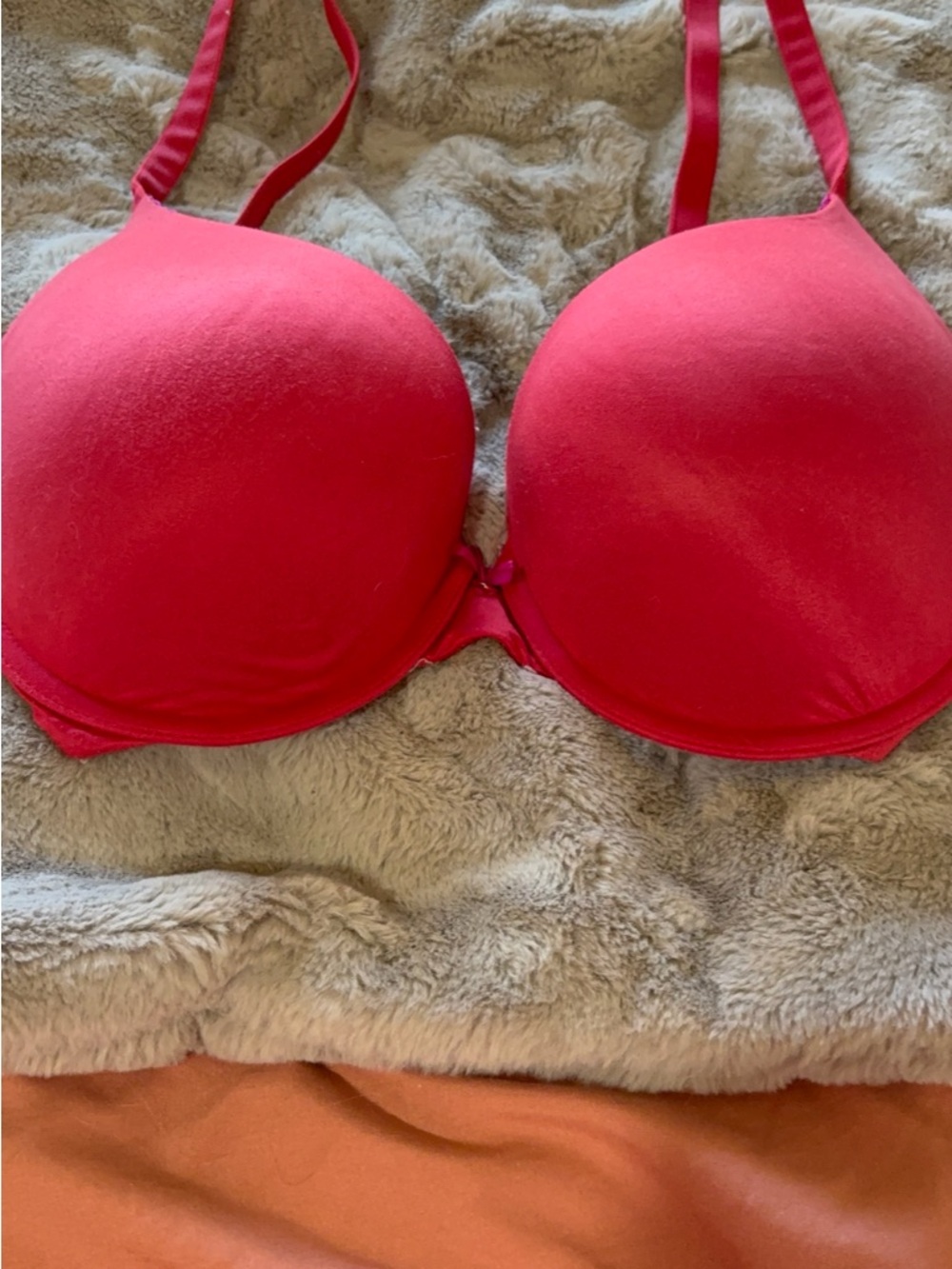 Victoria's Secret Hot Pink Padded T-Shirt Bra